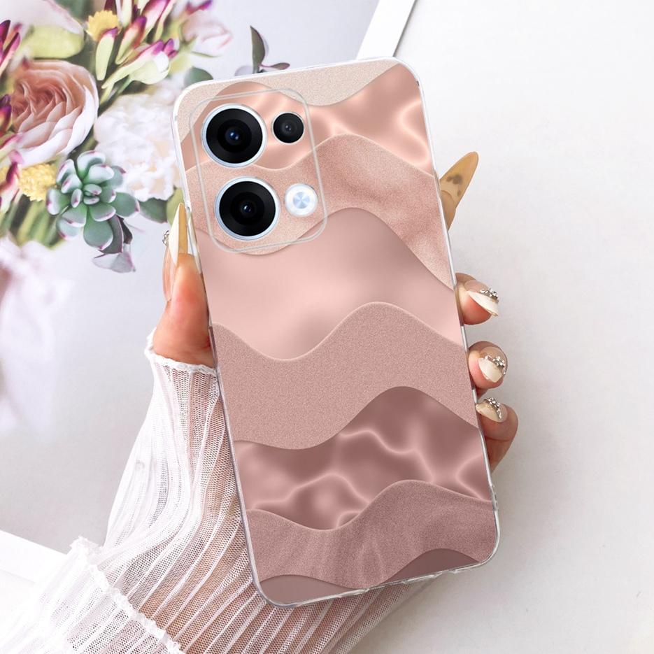 For Oppo Reno13 Pro Case CPH2697 Luxury Flowers Butterfly Painted Cover Soft Slim Phone Case For Oppo Reno 13 Pro Reno13 5G Bags