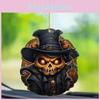 Car Decoration Halloween Pendant Acrylic Skeleton Head Pumpkin Vehicle Style