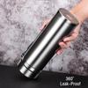 1000 мл двойной термос из нержавеющей стали в деловом стиле портативная наружная автомобильная термокружка для кофе и чая изоляционная бутылка