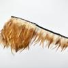 10Meters Saddle Pheasant Feathers Fringe for Clothes Ribbon Cock Feather Trim Flecos Tassel Needlework Decoration Sewing Decor