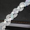 Sequin Ribbon Shiny Exquisite DIY Polyester Yarn Sewing Applique Sequin Lace Trim Home Supply