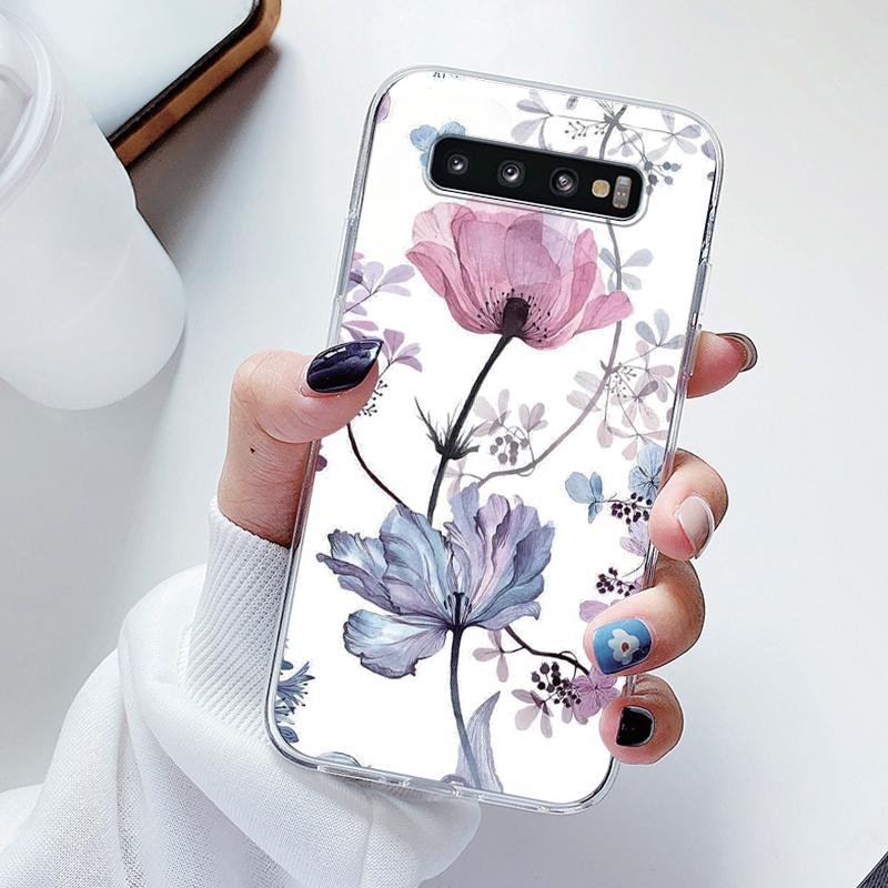 For Samsung Galaxy S10 Plus S10E Case Cute Heart Butterfly Soft Slim Back Cover Silicone Bumper Phone Cases For Samsung S24 FE