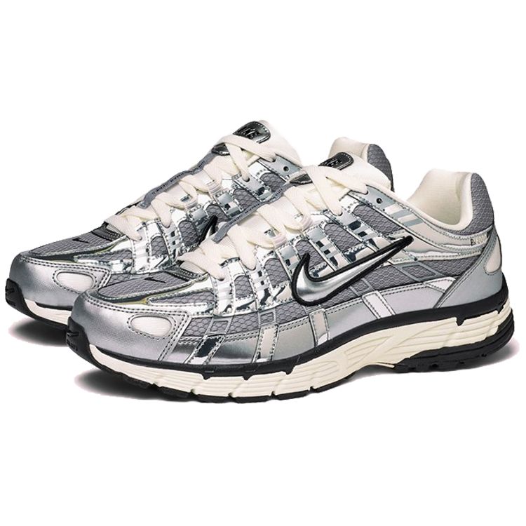 Nike P-6000 Металлические серебристые мужские кроссовки Sail Black CN0149-001
