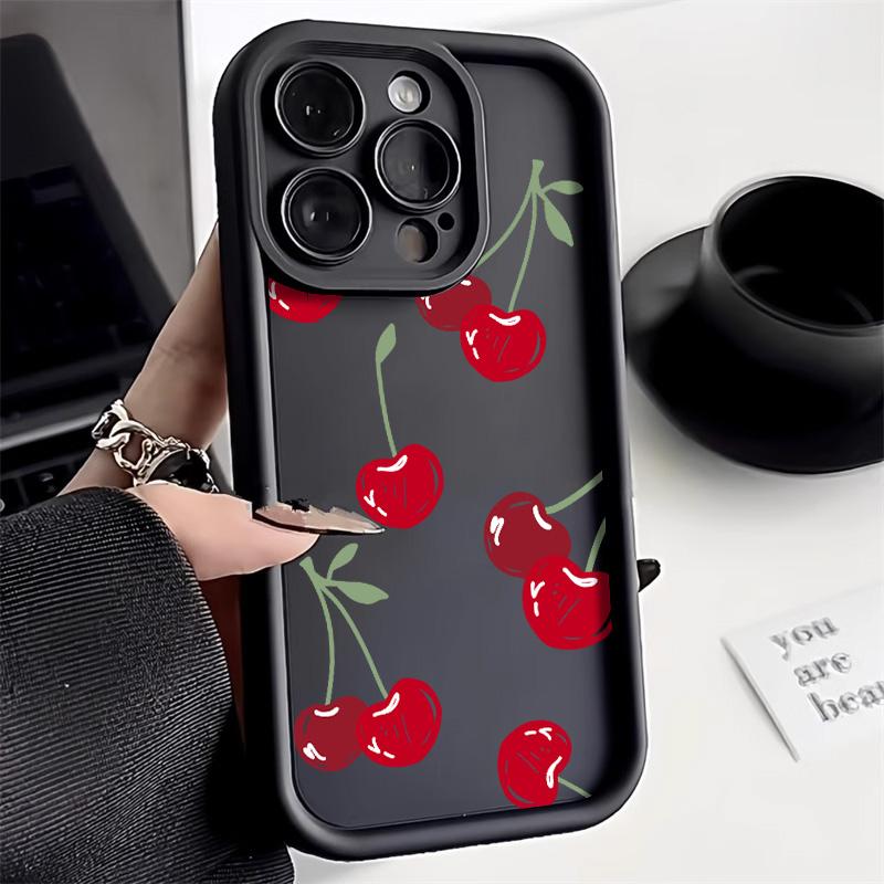 Красная вишня Чехол для телефона Samsung Galaxy S25 Ultra Чехол Samsung S22 Plus S23 S24 Ultra S20 S21 FE A73 A71 4G A06 A05S Чехол-обложка
