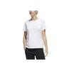 Adidas Спортивная футболка с коротким рукавом Mountain Logo, женские топы белого цвета GP0673
