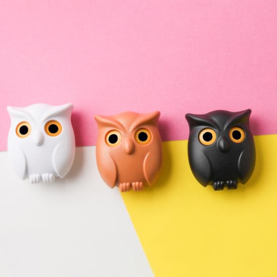 Крючок для ключей, новинка, магнитный держатель для ключей в виде совы, простая установка, настенный крючок-органайзер для домашней прихожей