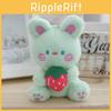 Cute Adorable Plush White Rabbit Keychain Creative Fruit Bunny Plush Toy For Girls