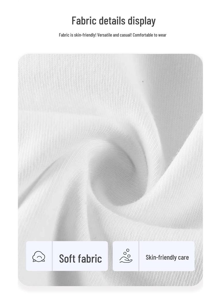 100% Pure Cotton Boys' Long-Sleeve Round Neck T-Shirt - Autumn Loose Fit for Children