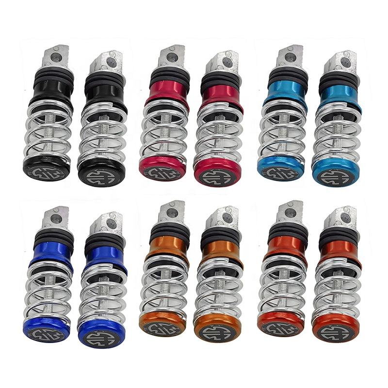 Мотоцикл Электросамокат Пружинная Педаль Универсальная Подножка Для Yamaha Suzuki Honda Kawasaki Harley Citycoco Стальные Подножки