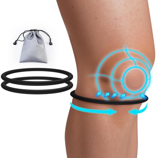 Наколенник с высокой эластичностью, силиконовый, спортивный, для тенниса, баскетбола, бега, облегчение боли в колене, поддержка сухожилия надколенника, стабилизатор, бандаж для колена