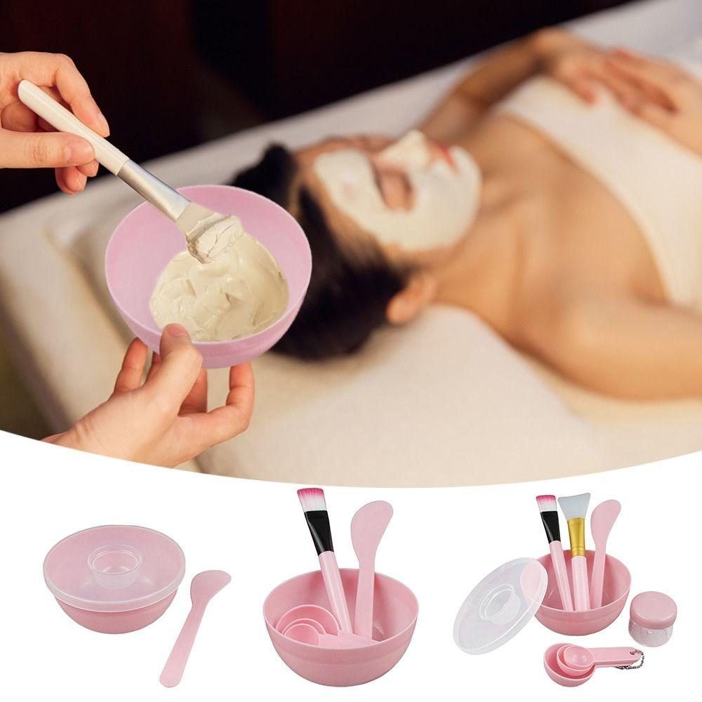 DIY Face Mask Mixing Bowl Set Silicone Facemask Mixing Tool Makeup Brushes Woman Facial Tools