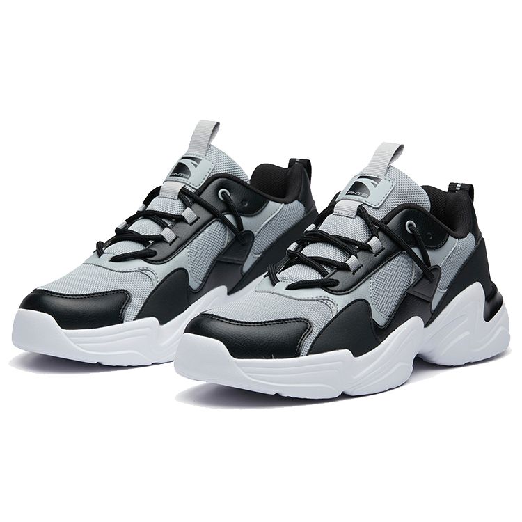 Anta Кроссовки Lifestyle Series Low-Top Dad Shoes для мужчин, серые, черные, белые, 91938863-3
