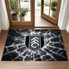 Fulham Football Design Crystal Velvet Rug Soft Decorative Mat for Bedroom Entrance