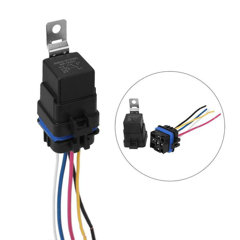 AA92-Waterproof Integrated Automobile Relay Dc/12V 40A Auto Relay & Socket 5 Pin