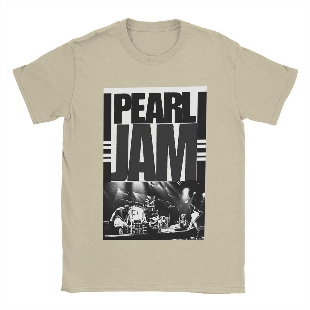 Мужские футболки Pearl Jam Хлопковые топы Новинка Футболки с коротким рукавом и круглым вырезом Графические футболки