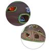 Cat Mice Toy Hide & Seek Game Collapsible Puzzle Exercise Toy 9 Holes Mouse Hunt with Bells