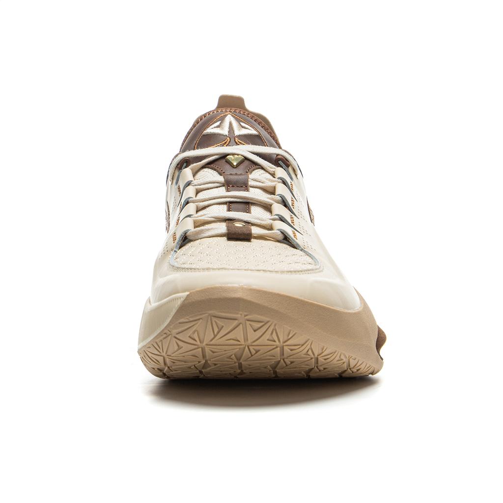 Li Ning JB3 Покрытие Защита от заваливания Низкие Баскетбольные кроссовки Мужские Песочно-гравийный серый ABAU107-3