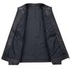 FAPAI Men's Stand Collar Genuine Leather Jacket
