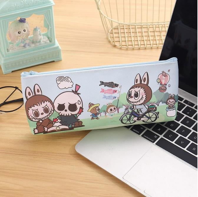 Пеналы Labubu, пенал для карандашей Abubu, держатель, коробка для девочек, офисных студентов, органайзер для школьных канцелярских принадлежностей