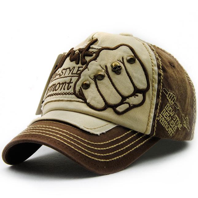 Бейсбольная кепка Fist для мужчин и женщин Tide Fashion Alphabet Nail Casual Cap