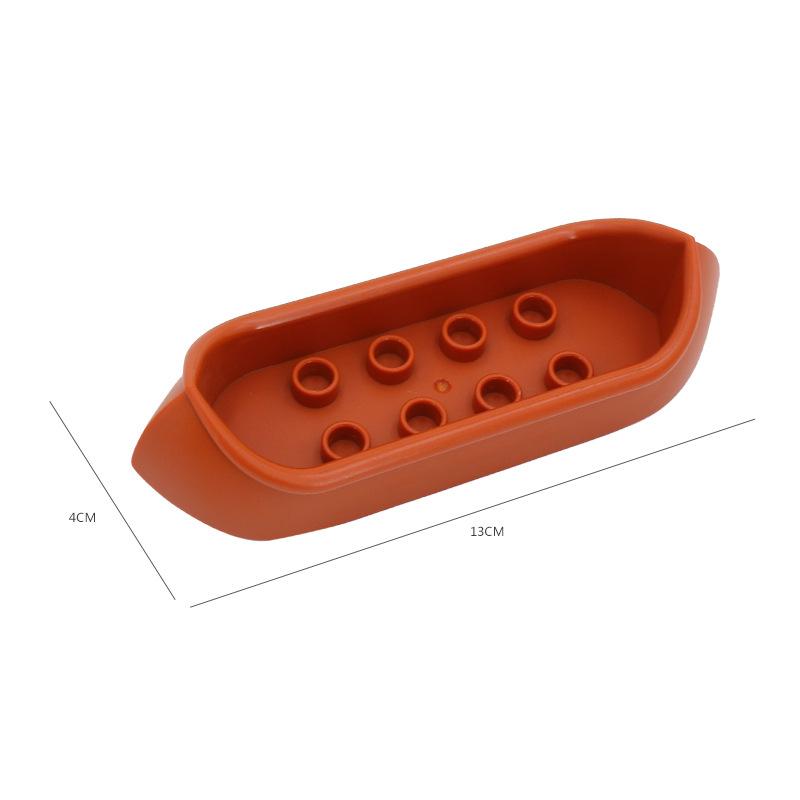 Большой блочный конструктор Пиратский приключенческий корабль Руль Пираты Парус Флаг Шкатулка для драгоценностей Большой размер Кирпичный аксессуар Игрушка для мальчика Подарок для ребенка