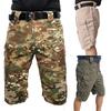 Мужские камуфляжные шорты, летние повседневные укороченные брюки для занятий спортом на открытом воздухе, дышащие спортивные шорты с боковыми карманами