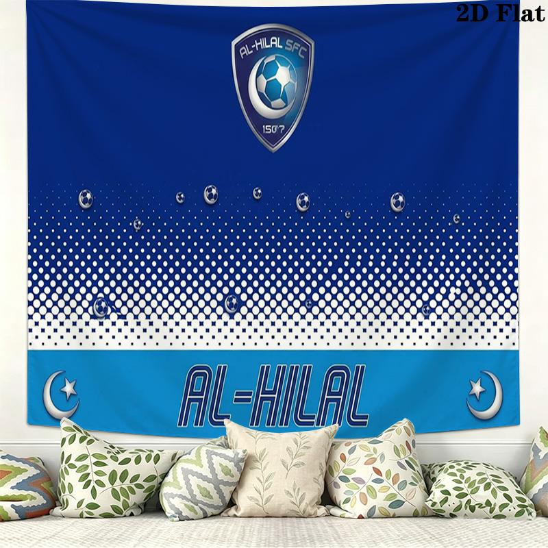 Al-Hilal SFC Wall Tapestry Aesthetic Wall Hanging Printed Fabric Blanket Decorative Tapestries for Bedroom Living Room Home Decor