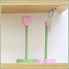 Tulip Wood Paper Towel Holder Kitchen Roll Paper Towel Holder Bathroom Tissue Vertical Stand   Paper Towel Storage Holder
