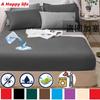 Super Waterproof Fitted Sheet Adjustable Mattress Covers Multi Size Bed Sheet Four Corners with Elastic Bedcover Bedspread No Pillowcase