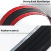 Side Canard Spoiler Universal Car Door Side Skirt Protector Rubber Body Edge Guard Decal Anti-Scratch Anti-Collision Protection Sticker Decoratio