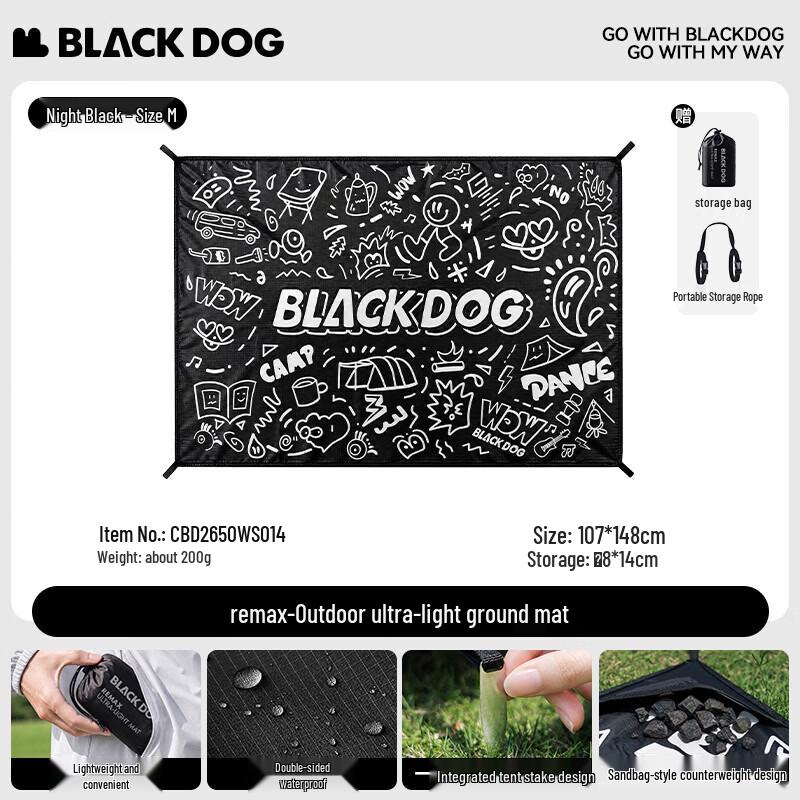 Сверхлегкий туристический коврик Black Dog