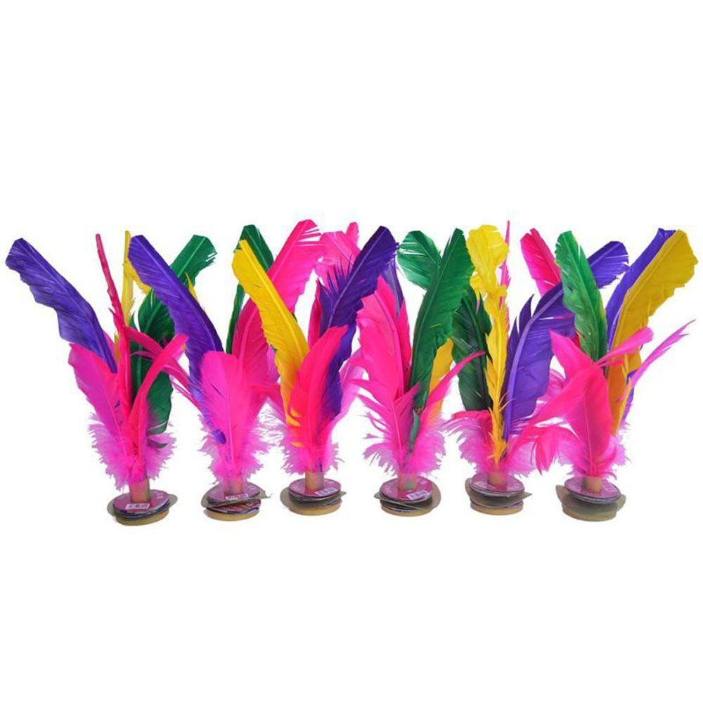 6pcs Outdoor Sports Game Colorful Foot Sports Chinese Jianzi Sport Training Kick Shuttlecock