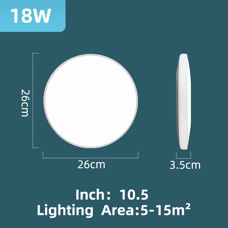 Modern Led Ceiling Lamp 220V 18W 30W Ultra Thin Ceiling Lights for Living Room Bathroom Home Lighting