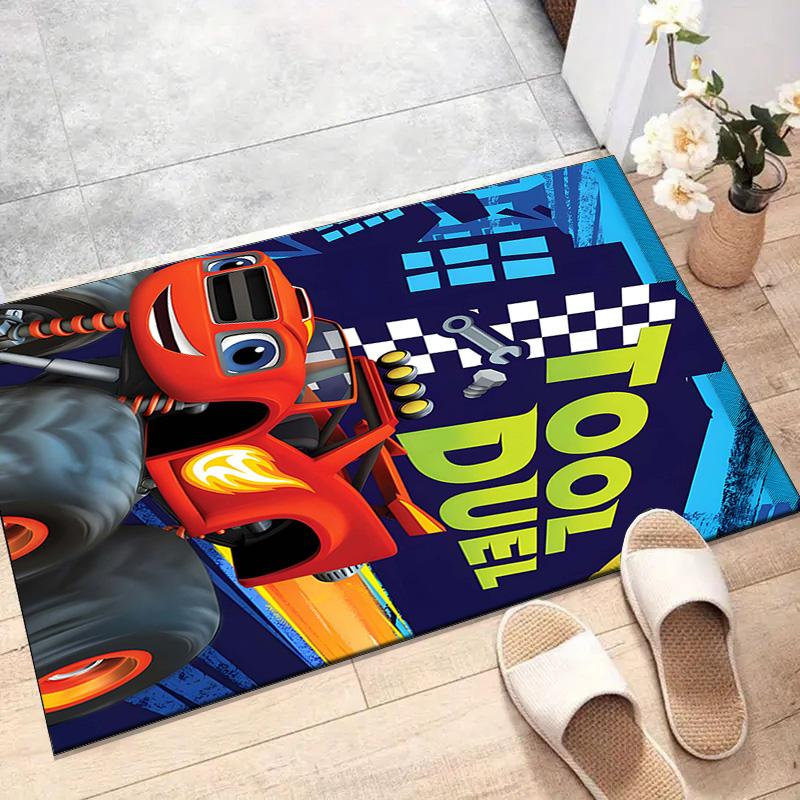 1pc Blaze and the Monster Machines Design Printed Area Rug Carpet for Bedroom Living Room Home Decor Rugs Mat Non Slip Mat Rug for Bedside
