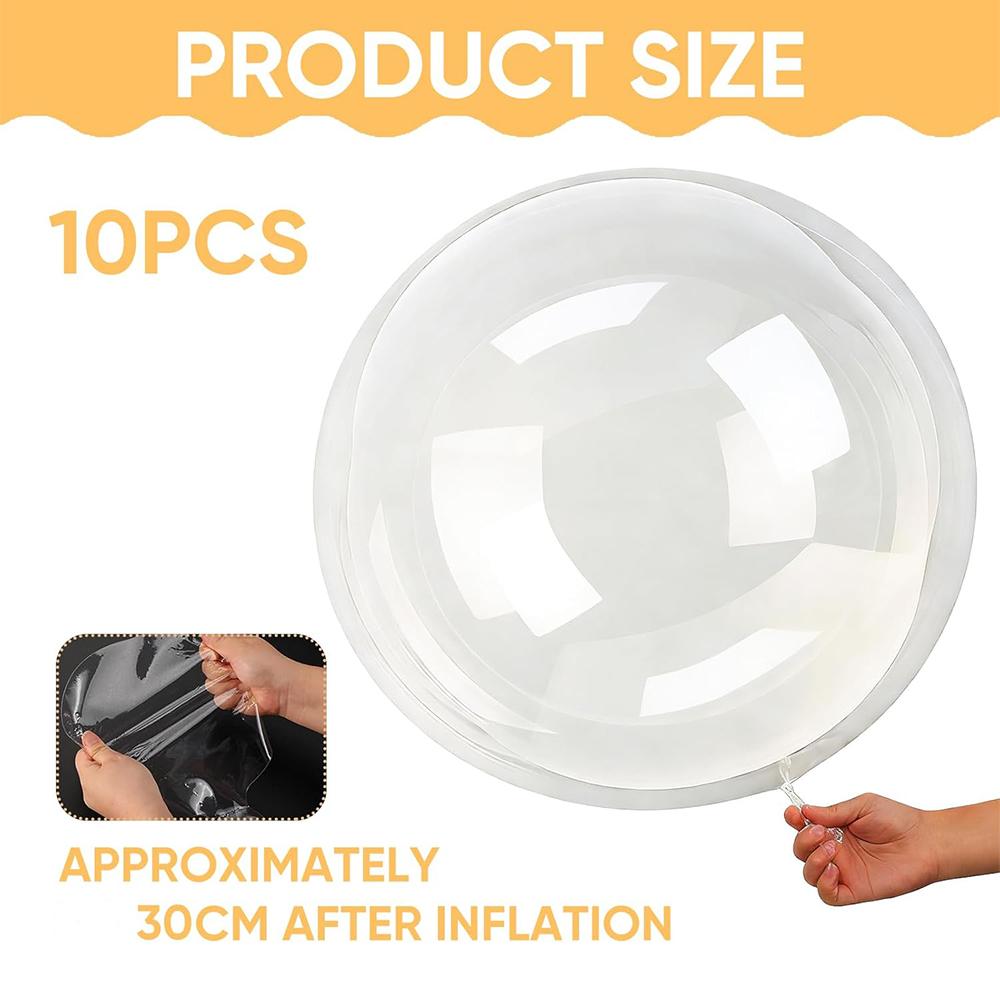 10 шт. Прозрачные шары Бабл Бобо Для наполнения, Украшения для вечеринок, Фотосессии