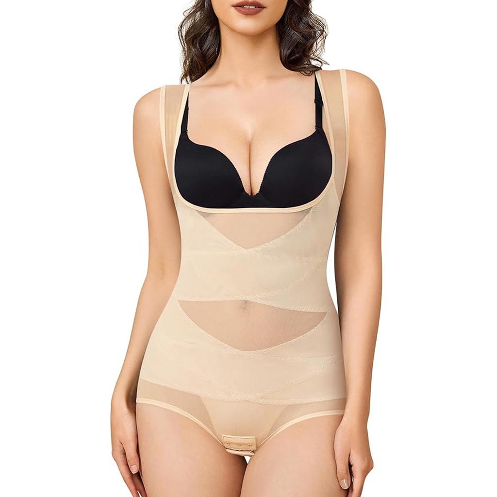 Корректирующее боди для женщин Корректирующее белье для живота с открытым бюстом Корректирующее боди Бесшовный утягивающий боди Faja Butt Lifter Корректирующее белье