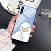 Cartoon Cute Duck Rabbit Case For Samsung Galaxy A52 A70 A71 A73 A53 A13 5g A03 A72 A22 A21s A03 Core A42 Tempered Glass Cover