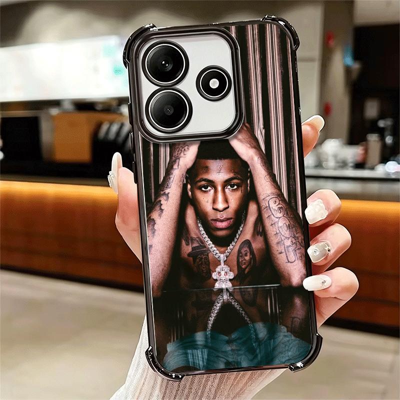 Покрытие для телефона с изображением рэпера YoungBoy Для Xiaomi Redmi Note 14 15 Pro Plus 13 12 11 11S 11T 10 9S 9 5G Противоударный чехол с подушкой безопасности