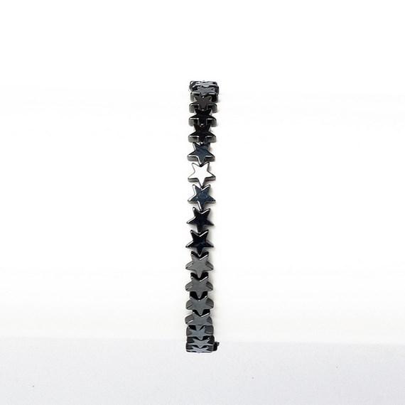 Браслет для йоги на лодыжку с черными бусинами в виде стрелы и сердца