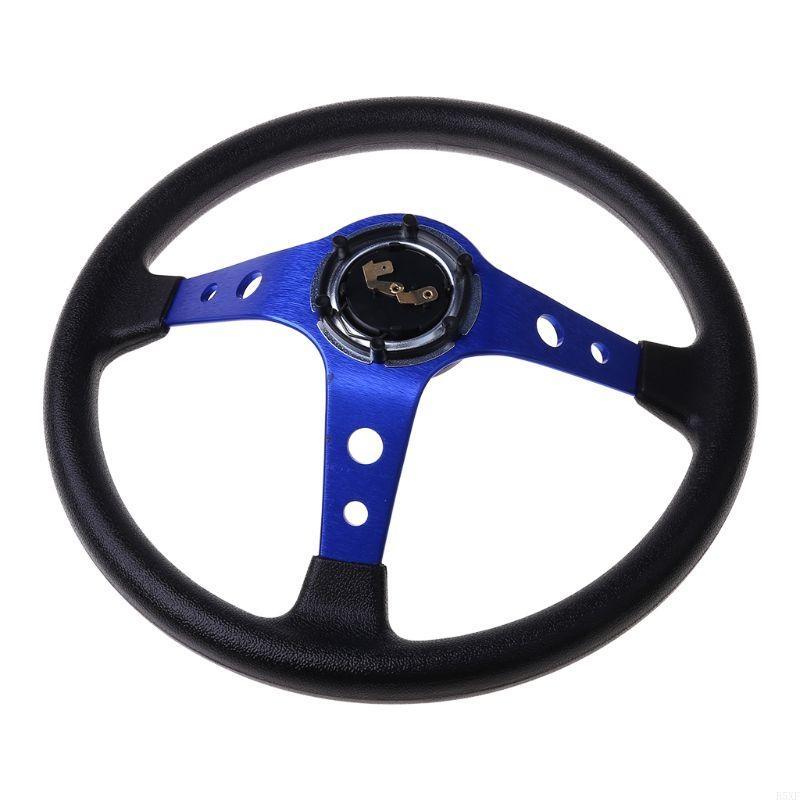 2025 New Car Accessories Sport Steering Wheel Universal 14inch PVC Leather Steering Wheel