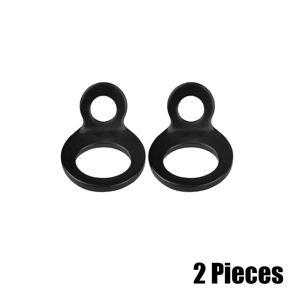 2x Motorcycle Tie Down Strap Stainless Steel Multi-Purpose Strapping Hook Rings For Dirt Bike ATV UTV Trailers Truck Accessories
