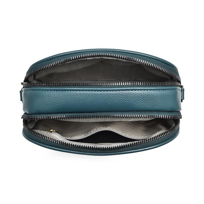 Women's Bag Fall New Trend Messenger Bag Simple Shoulder Bag Korean Version Soft Leather Mother's Mobile Phone Bag Shoulder Bag KTY