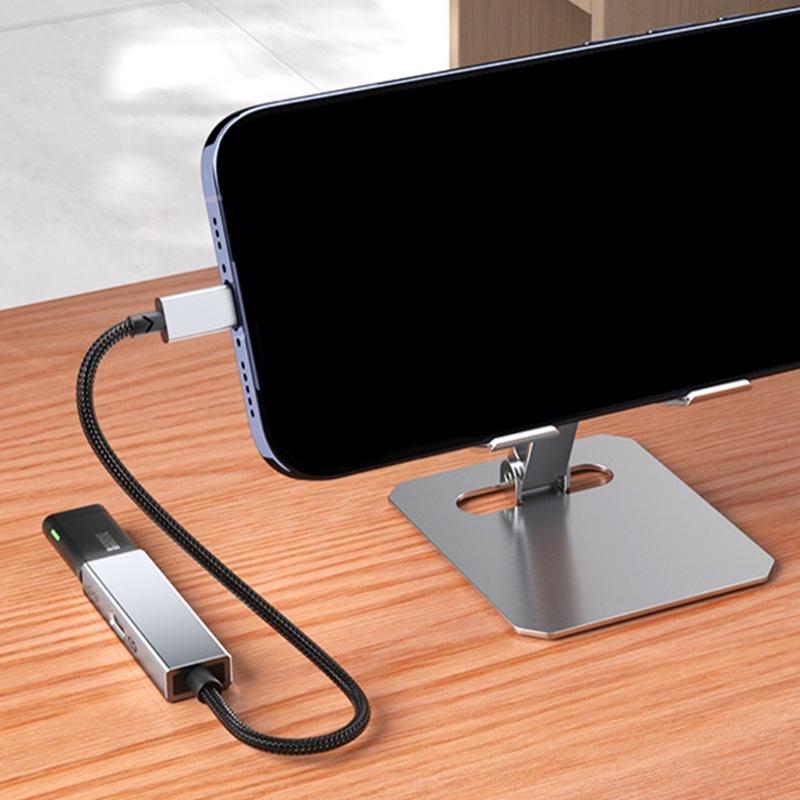 2-в-1 USB C OTG Адаптер для зарядки USB 3.2 Gen1 OTG Разветвитель PD60W Быстрая зарядка 5 Гбит/с Передача данных Кабель для телефона