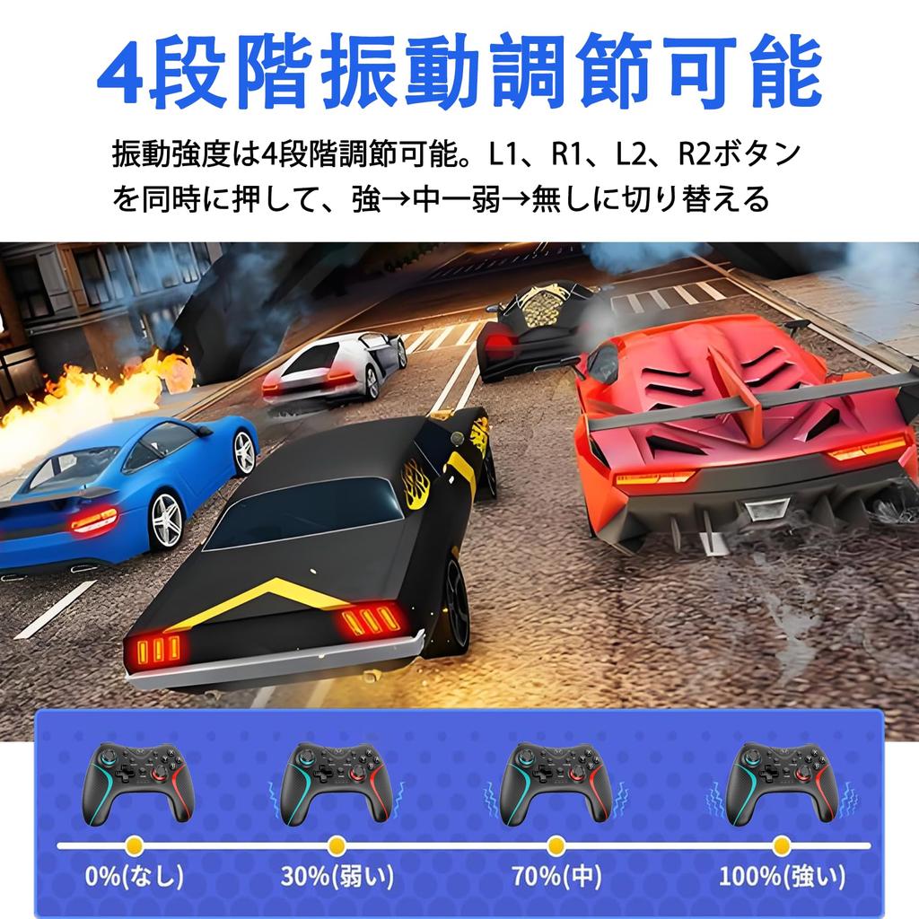 Контроллер коммутатора 2024 Обновленный контроллер коммутатора с задним макросом Автоматический Bluetooth Оснащен гироскопом Sleep Fast Совместим с японским