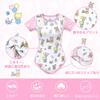 Pajamas Rabbit Bear Smooth Silky Texture Bodysuit White L [LittleForBig] Women's [Nursery Baby]