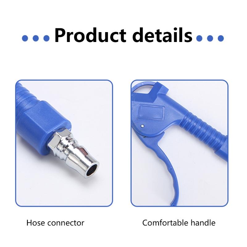 Пневмообдувщик Пневмопистолет с фиксированным соплом 105 мм / 260 мм Инструмент для удаления пыли Очистка Нержавеющая сталь для очистки от пыли