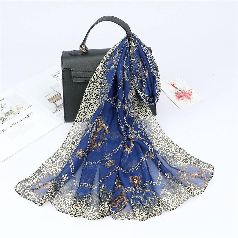 Chiffon Scarf Printing Thin Popular Scarf Sunscreen Women's Small Dots