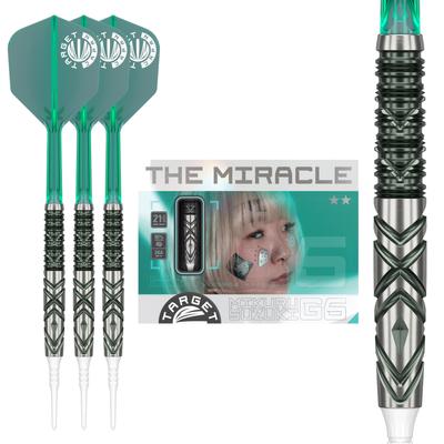 Target МИРАКЛ GEN6 2BA ДАРТСЫ С МЯГКИМ НАКОНЕЧНИКОМ Miracle G6 Soft Tip 90% 21.5G (Дартс)