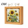 Unique Birthday Gift for Women Acrylic Puzzle LED Night Light, 2-In-1 USB Royal Iris Bloom Jigsaw Lamp, Glowing Art Home DIY Creative Desktop Ambient