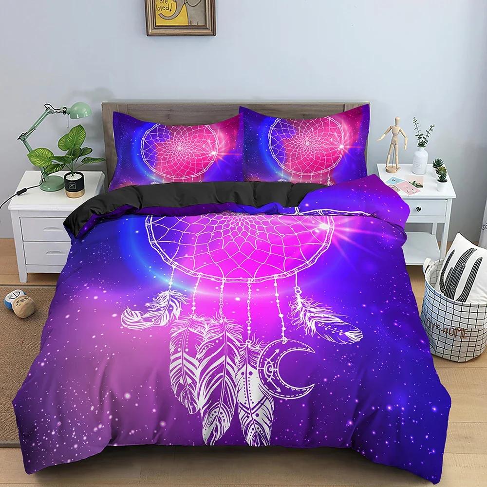 3D Dreamcatcher Duvet Cover Set Abstract Sunset Bedding Set Comforter Cover Single Twin King Queen With Pillowcase Bedclothes